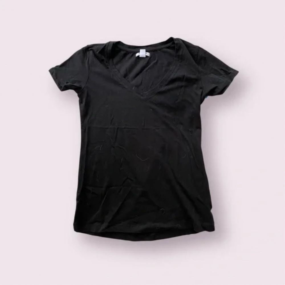 Ardene Classic Black V-Neck Top
